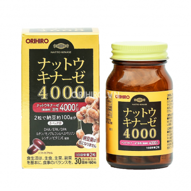 Viên uống hỗ trợ điều trị đột quỵ 4000 FU Orihiro 60 viên- Nhật Bản