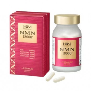 Viên uống bổ sung NMN HM Medical NMN 18000+ Aishodo - Nhật Bản.