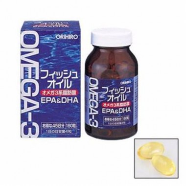 Viên uống dầu cá Omega 3 Orihiro 180 viên